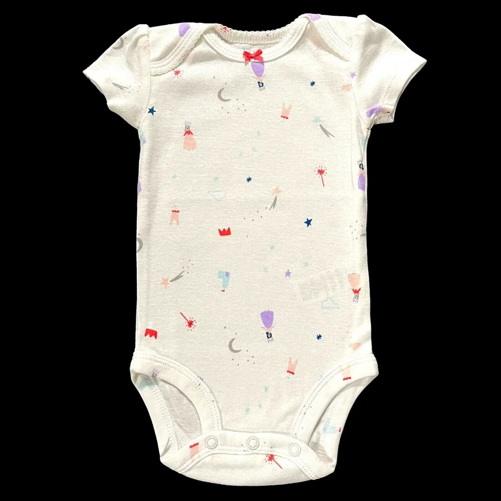 Carter's Baby Girls Bodysuits Size 3 Months Multicolor Soft Cotton Pack‎ of 5